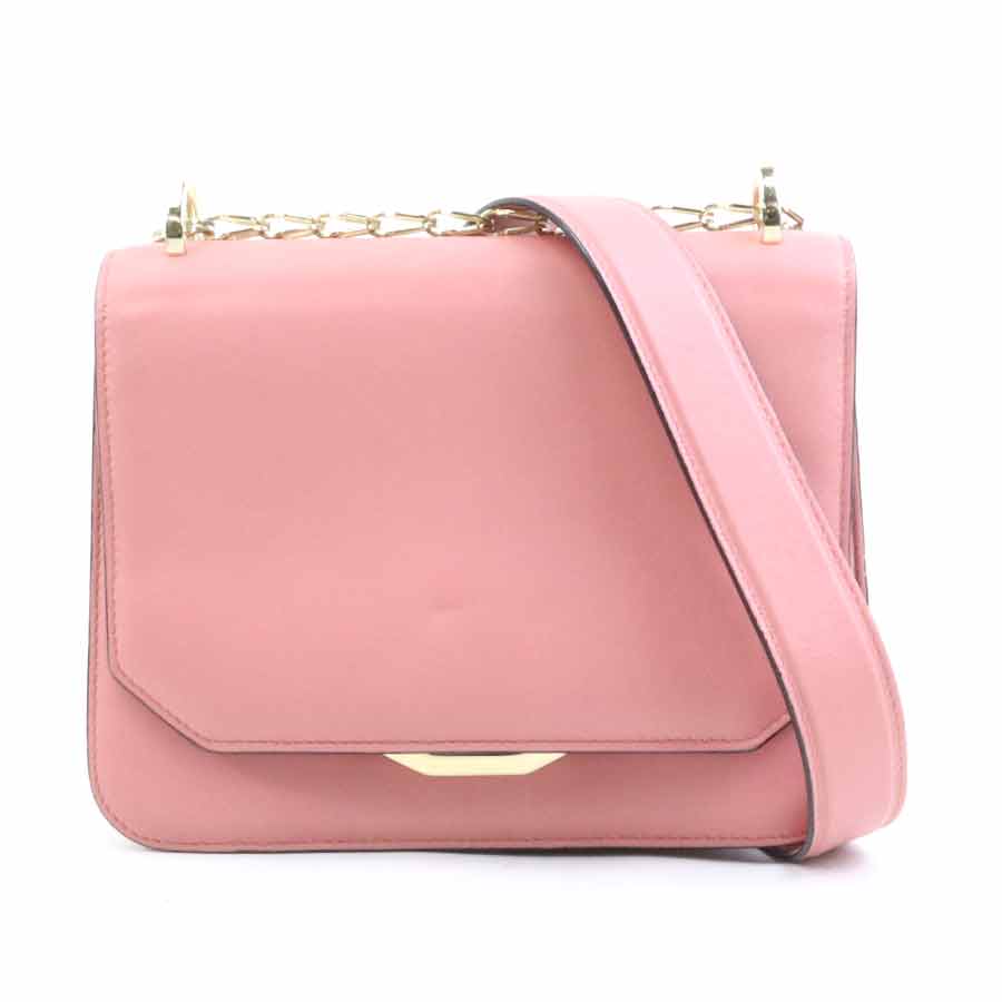 ブルガリ BVLGARI ショルダーバッグ セルペンティ ヒプノティック レザー ピンク レディース 送料無料【中古】 h31601a