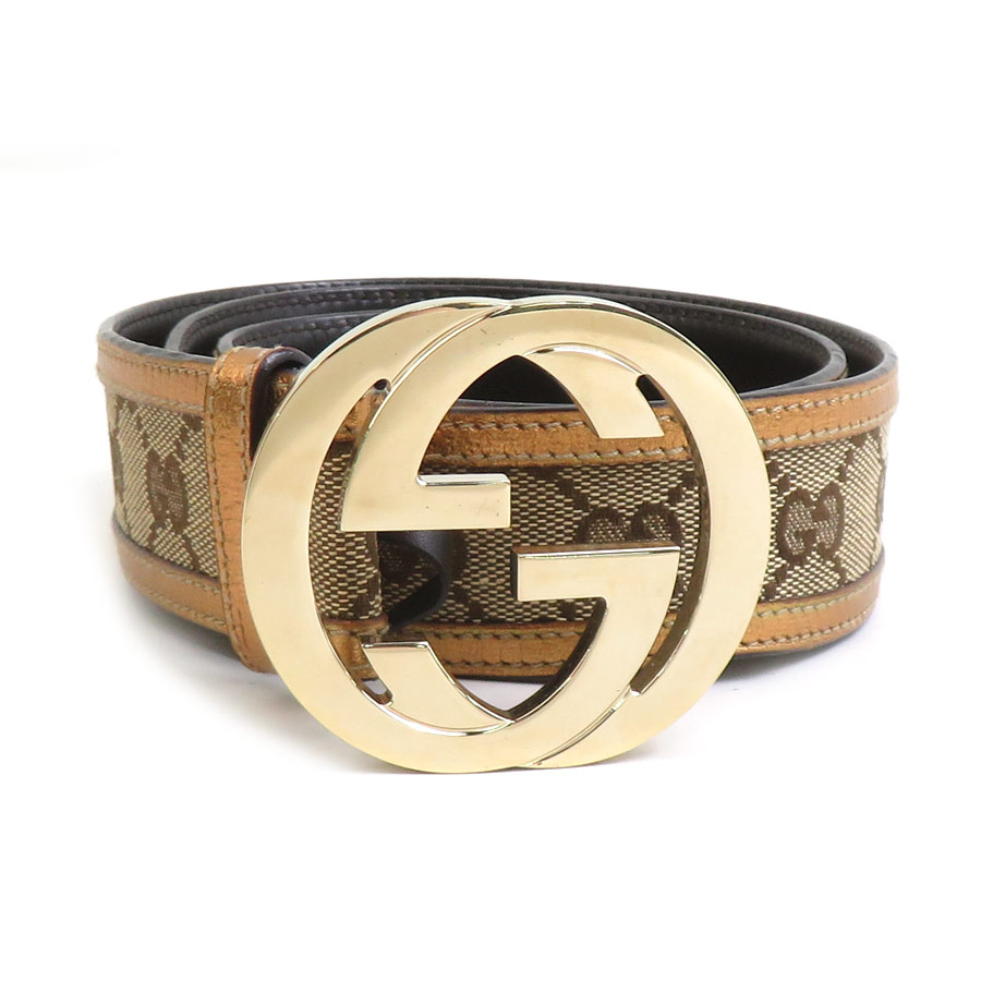 楽天市場】グッチ GUCCI ベルト（90/36） ダブルG アイボリーxグリーン