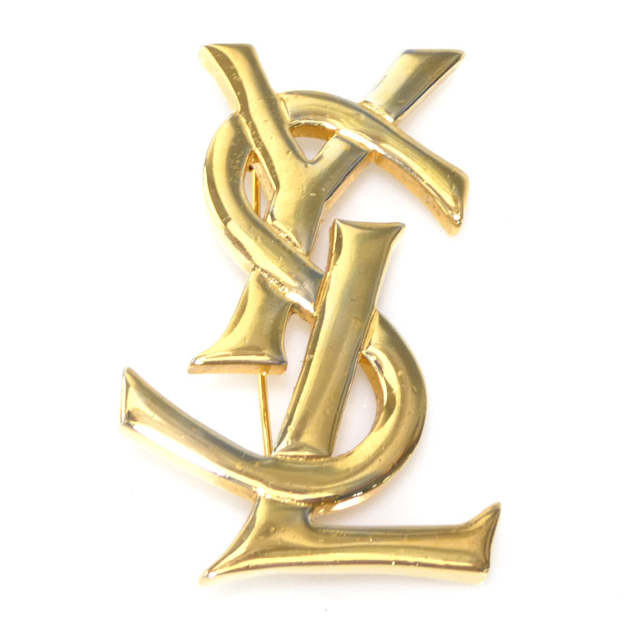 楽天市場】【返品OK】 イヴ サンローラン YSLロゴ ゴールド