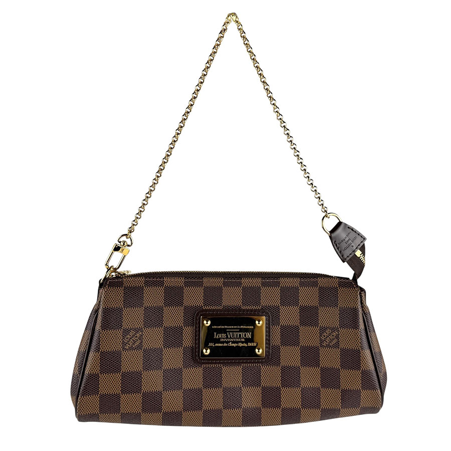 ルイ ヴィトン LOUIS VUITTON ショルダーバッグ ダミエ エヴァ ダミエキャンバス エベヌ レディース N55213 貨物輸送無料【中古】 z7207