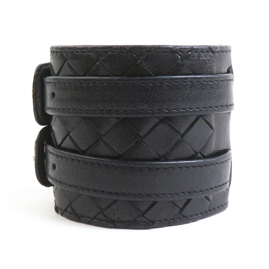 新品Bottega Veneta ブラックレザーバングル 楽天市場】BOTTEGA VENETA BRACELETボッテガヴェネタ ブレスレット