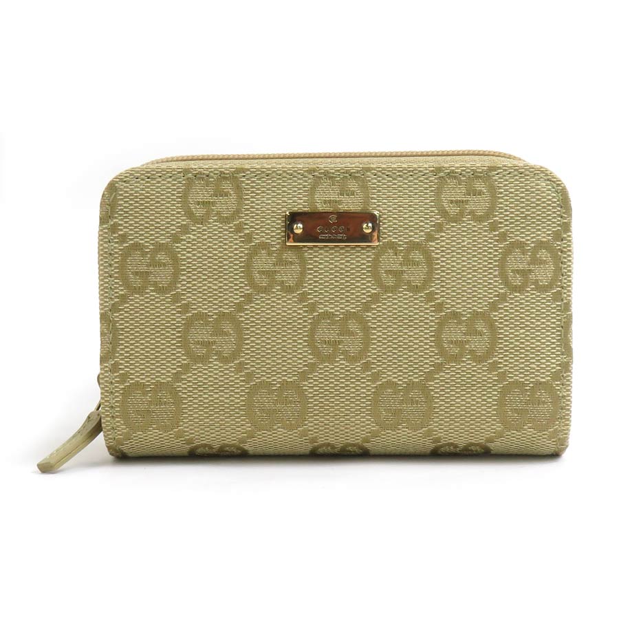 グッチ GUCCI キーケース カードケース GGキャンバス ライトカーキ ユニセックス 90629 送料無料【中古】 e61077a