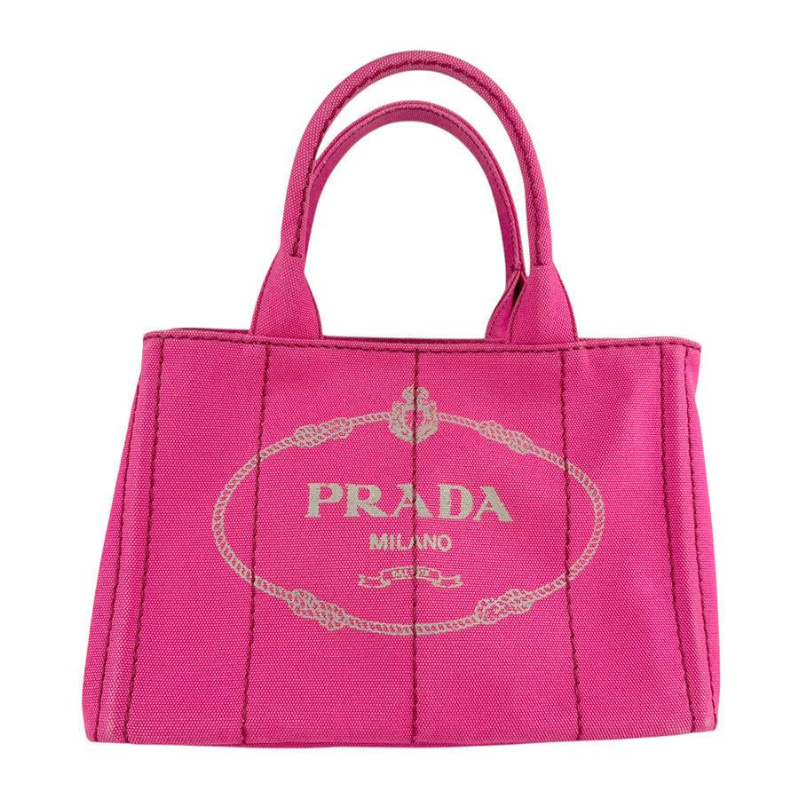 ピンク キャンバス ハンドバッグ スタッズ付き 楽天市場】【バッグ】PRADA プラダ CANAPA カナパ ビジュー 2WAY