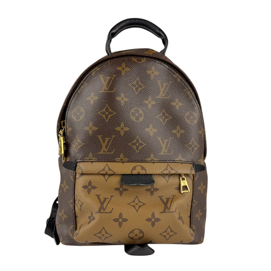 ルイ ヴィトン LOUIS VUITTON 背嚢 モノグラム 逆さま パームスプリングスPM モノグラム帆布 赤銅色 ゴールド レディース M44870 貨物輸送無料【中古】 z7795