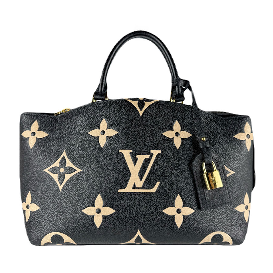 ルイ ヴィトン LOUIS VUITTON ハンドバッグ ショルダーバッグ バイカラー アンプラント プティ パレ PM モノグラムアンプラント ブラック/ベージュ ゴールド レディース M58913 送料無料【中古】 z8025