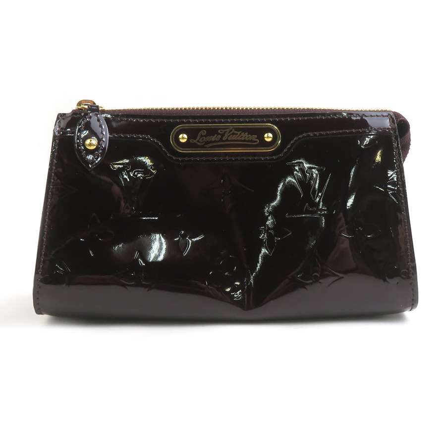 ルイ ヴィトン LOUIS VUITTON ポーチ モノグラムヴェルニ トゥルース コスメティック パテントレザー アマラント ゴールド レディース M93564 送料無料【中古】 e61237i