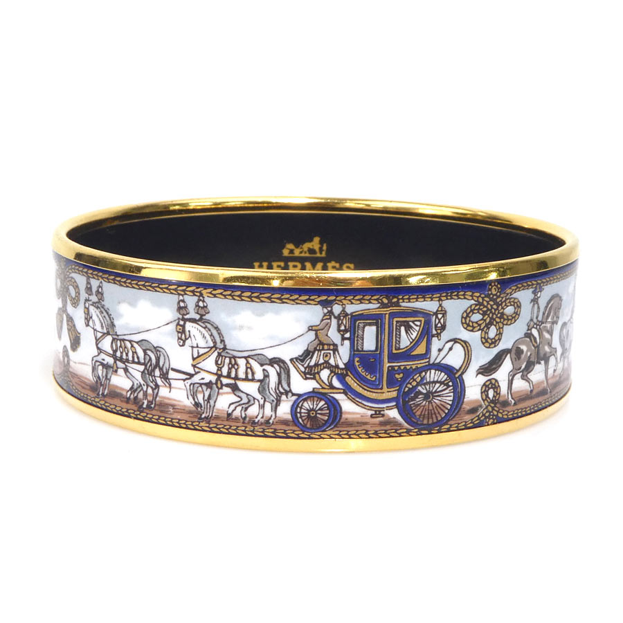 楽天市場】エルメス HERMES バングル エマイユ GM 馬 ホース 七宝 焼き