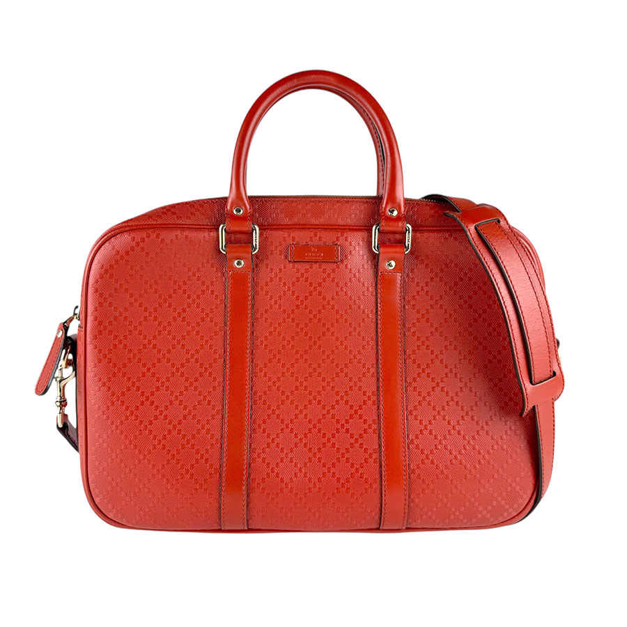 グッチ GUCCI ハンドバッグ ショルダーバッグ ディアマンテ レザー オレンジ メンズ 344357 送料無料【中古】 z8357