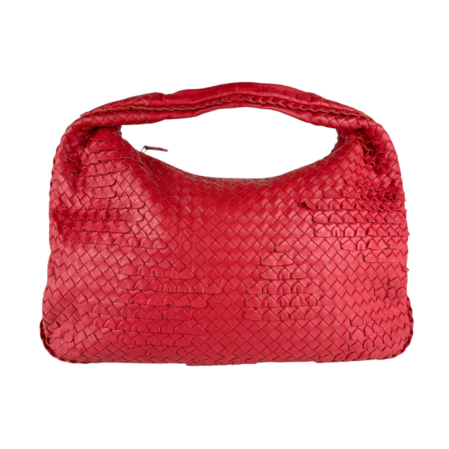 ボッテガヴェネタ BOTTEGAVENETA ハンドバッグ イントレチャート レザー レッド レディース 送料無料【中古】 z8436|ブランドバリュー