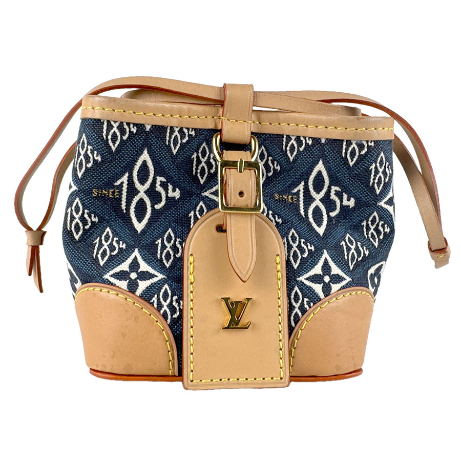 ルイ ヴィトン LOUIS VUITTON ショルダーバッグ モノグラム ジャカード SINCE 1854 ノエ・パース キャンバス/レザー ブルー レディース M57447 送料無料【中古】 z8493｜ブランドバリュー