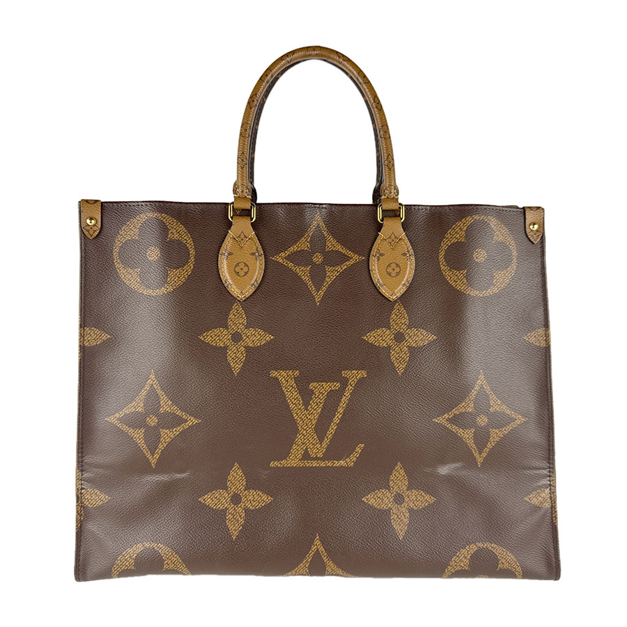 ルイ ヴィトン LOUIS VUITTON ハンドバック モノグラム 巨大な生物 オンザゴーGM/モノグラム 巨大な生物 赤銅色 ユニ一発やる M44576 貨物輸送無料【中古】 z8529