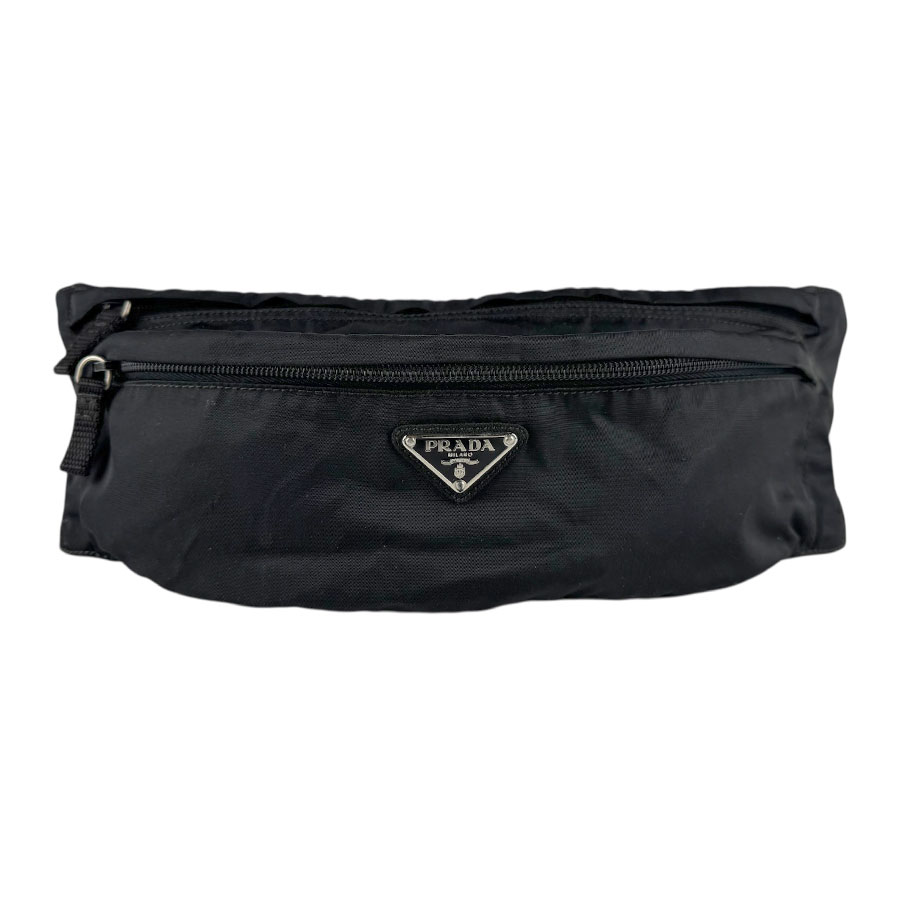 楽天市場】プラダ バッグ ナイロン ウエスト ボディバッグ ブラック 黒