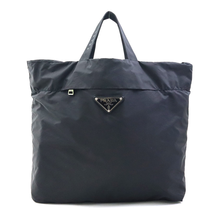 プラダ PRADA ハンドバッグ エコバッグ ナイロン ブラック ユニセックス 送料無料【中古】 56531a 31,070円