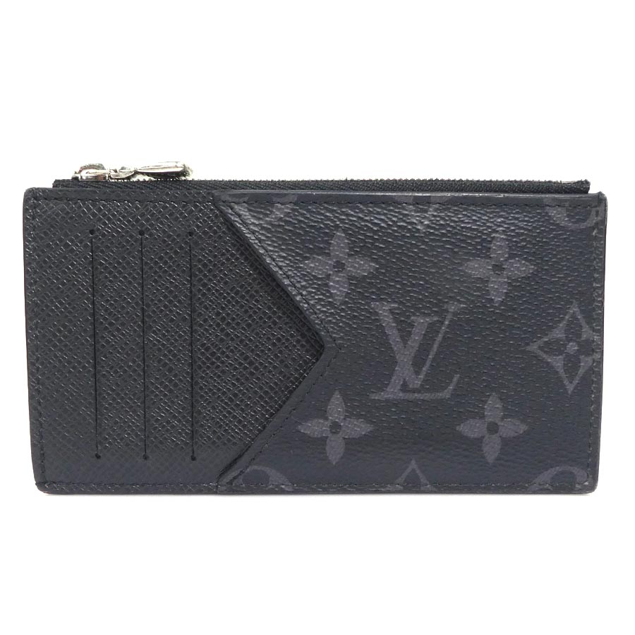 ルイ ヴィトン LOUIS VUITTON コインケース モノグラムエクリプス x 五分五分ガ 鋳貨歌留多 保持者 PVC/なめし革 黒いこと薄墨色 しろがね色 メンズ M30271 貨物輸送無料【中古】 e61444i