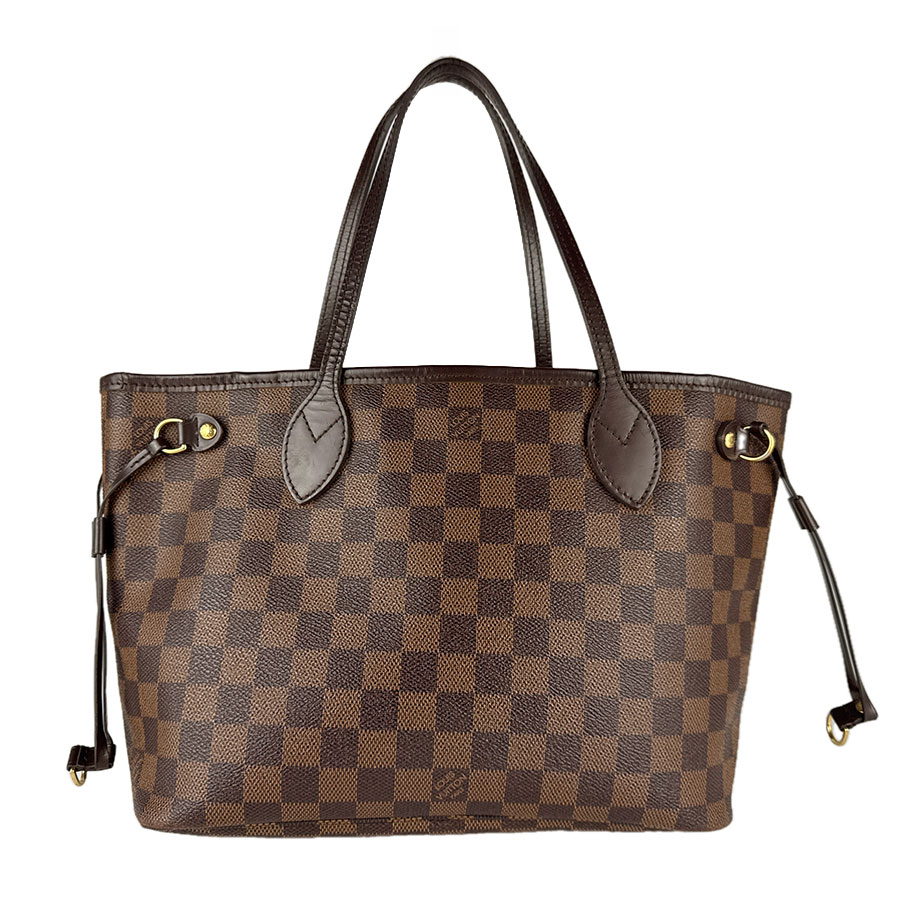 ルイ ヴィトン LOUIS VUITTON トートバッグ ダミエ ネヴァーフルPM ダミエキャンバス ブラウン ゴールド レディース 送料無料【中古】 z8775|ブランドバリュー