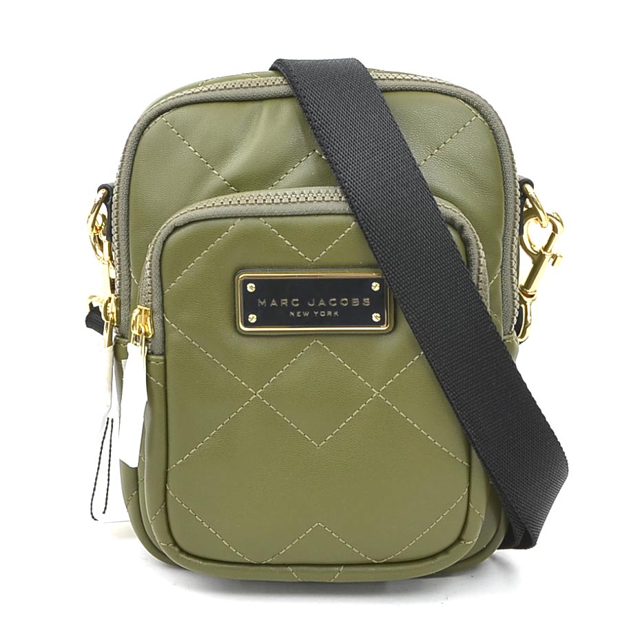 マークジェイコブス MARC JACOBS ショルダーバッグ なめし革 カーキ レディース 貨物輸送無料【中古】 56574k