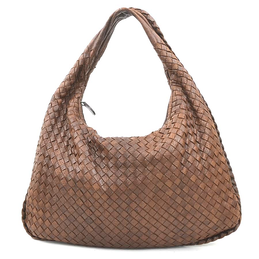 ボッテガヴェネタ BOTTEGAVENETA ショルダーバッグ イントレチャート レザー ブラウン レディース 送料無料【中古】 e61561a｜ブランドバリュー