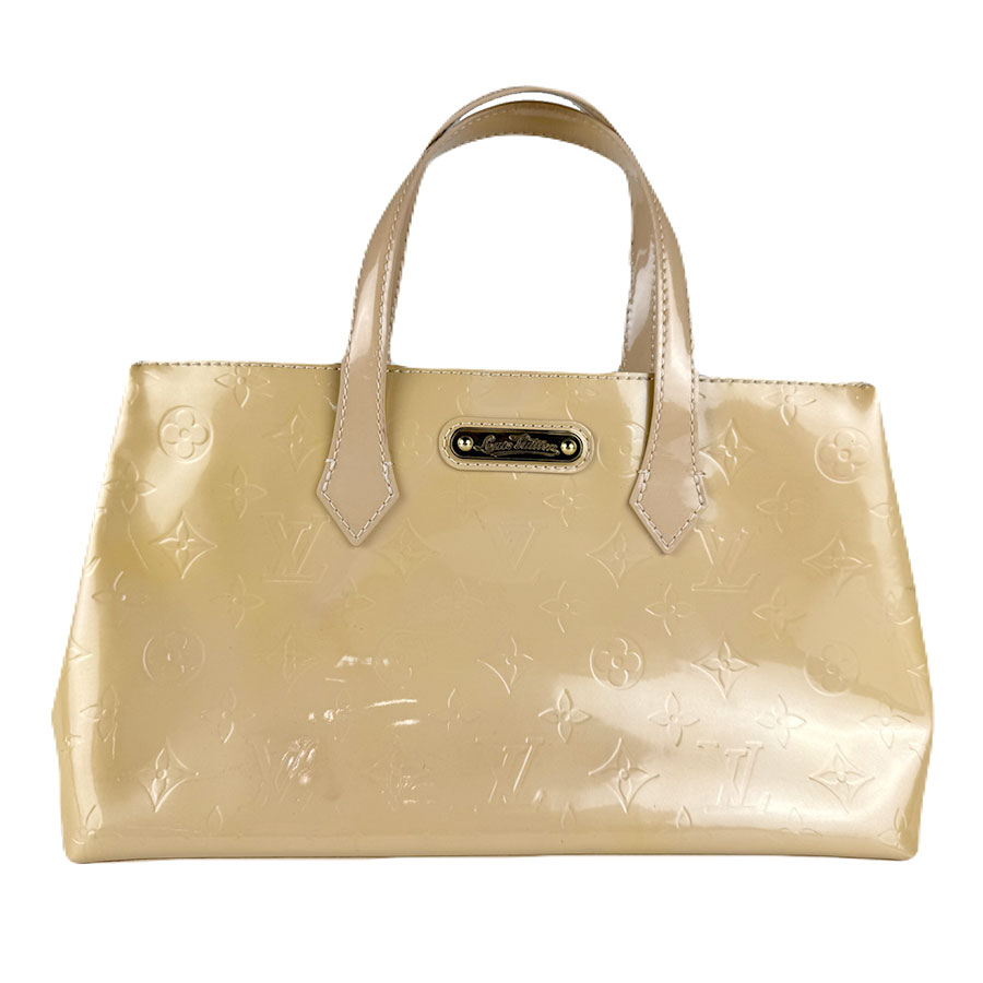 ルイ ヴィトン LOUIS VUITTON ハンドバッグ モノグラムヴェルニ ウィルシャーPM パテントレザー ベージュ ゴールド レディース M91452 送料無料【中古】 z8884