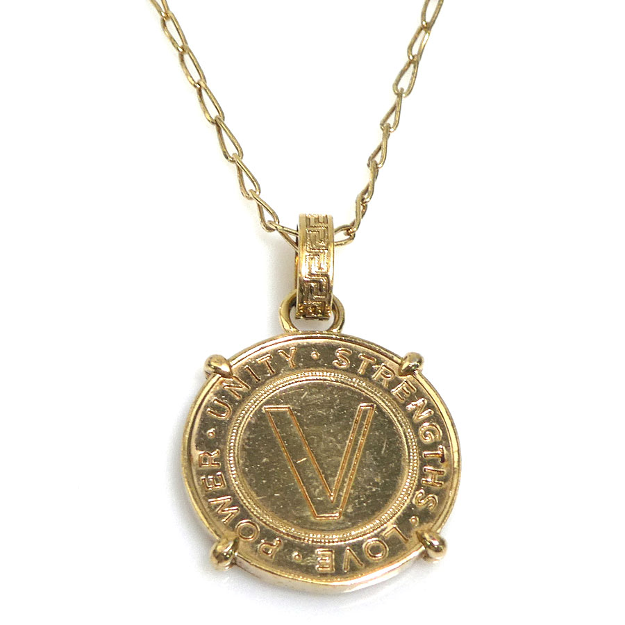 ヴェルサーチ VERSACE ネックレス メタル ゴールド レディース 送料無料【中古】 h32026a