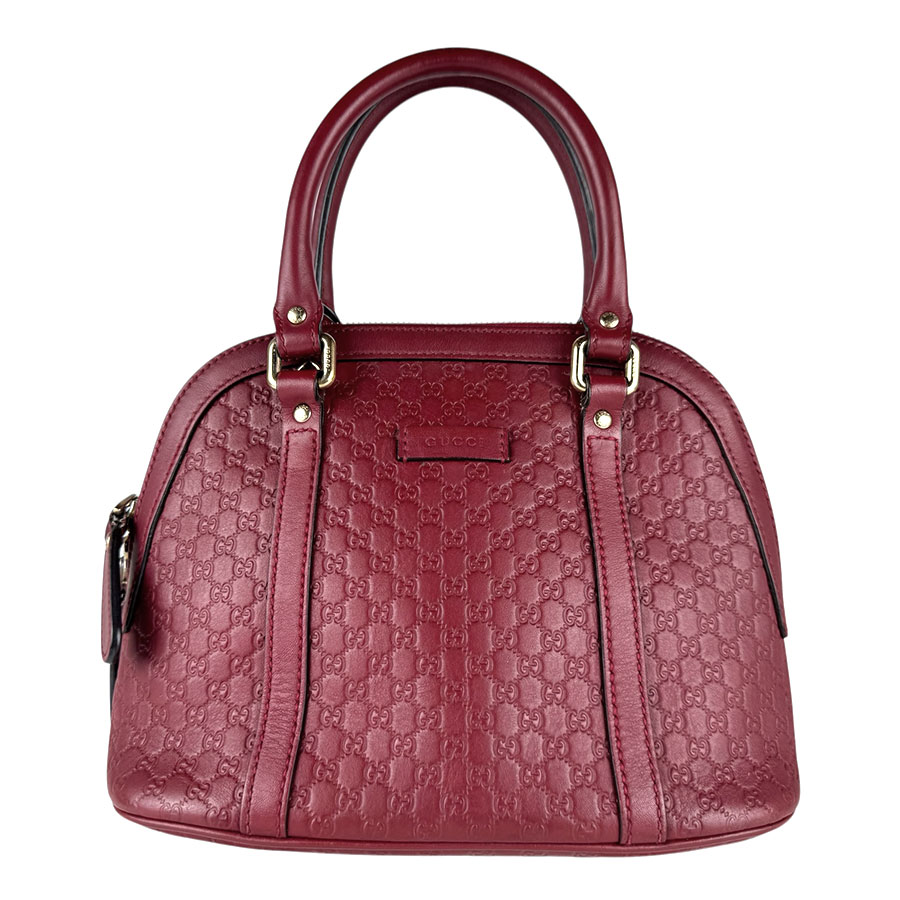グッチ GUCCI ハンドバッグ ショルダーバッグ レザー レッド レディース 449654 送料無料【中古】 z9103