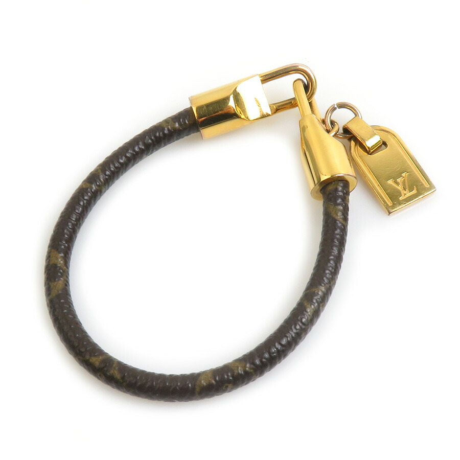 ルイ ヴィトン LOUIS VUITTON ブレスレット ブラスレ ラックイット モノグラムキャンバス/メタル ブラウン/ゴールド レディース M6605E 送料無料【中古】 e61679i