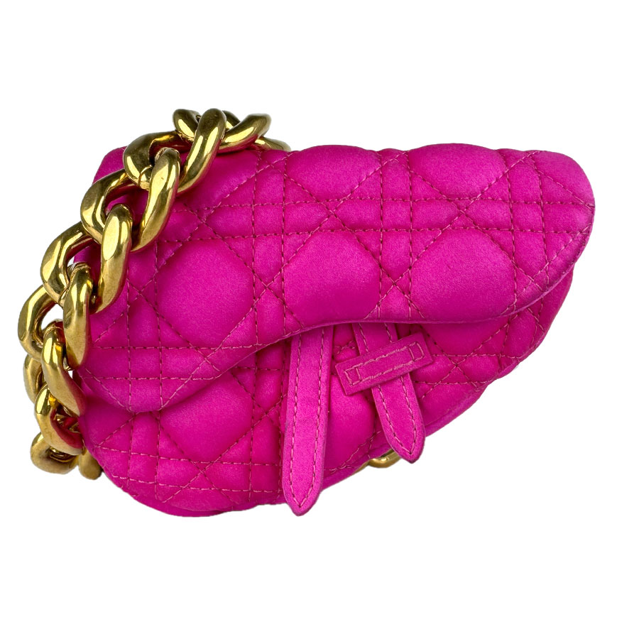 クリスチャンディオール Christian Dior ショルダーバッグ DIOR x ERL ナイロン/メタル マゼンタ/ゴールド レディース 送料無料【中古】 z9126