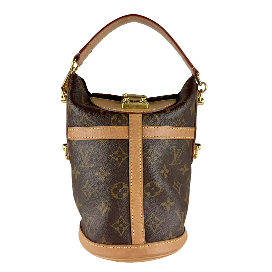 ルイ ヴィトン LOUIS VUITTON ハンドバッグ ショルダーバッグ モノグラム ダッフルバッグ モノグラムキャンバス ブラウン ゴールド レディース M43587 送料無料【中古】 z9134