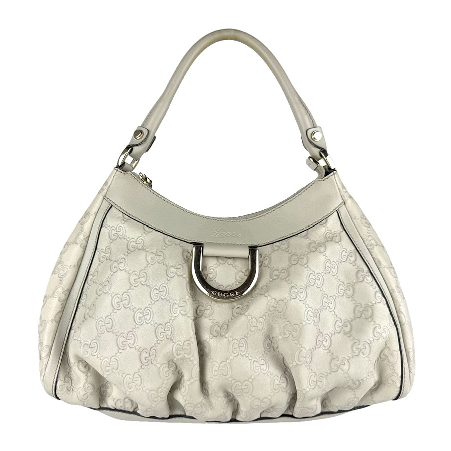 グッチ GUCCI ハンドバッグ レザー ライトベージュ レディース 190525 送料無料【中古】 z9154