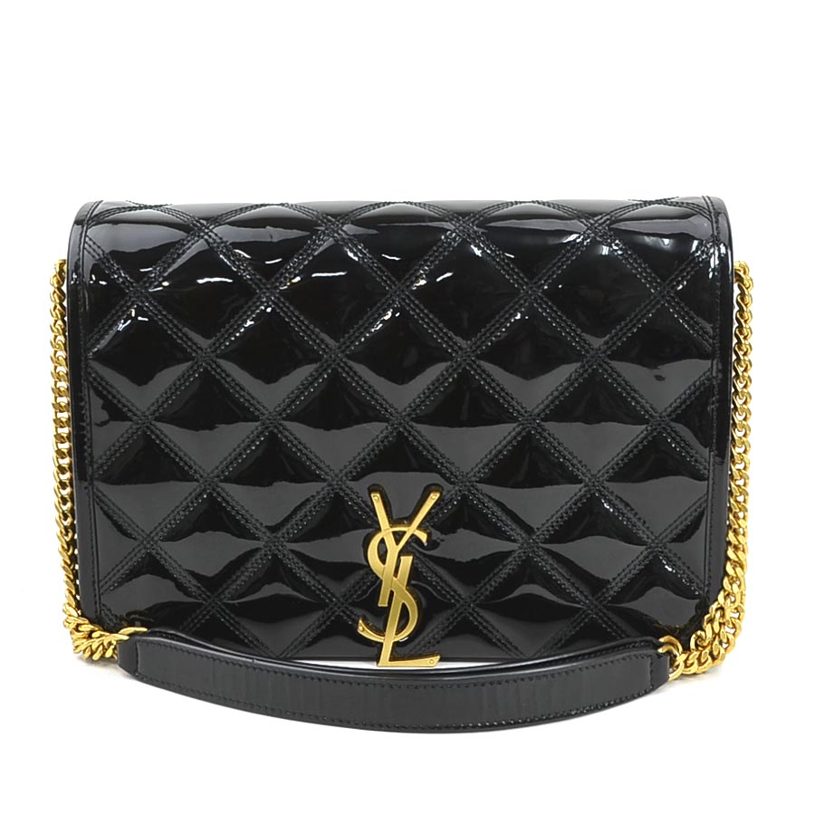 サンローラン SAINT LAURENT ショルダーバッグ パテントレザー ブラック レディース 650769 送料無料【中古】 r11114r｜ブランドバリュー