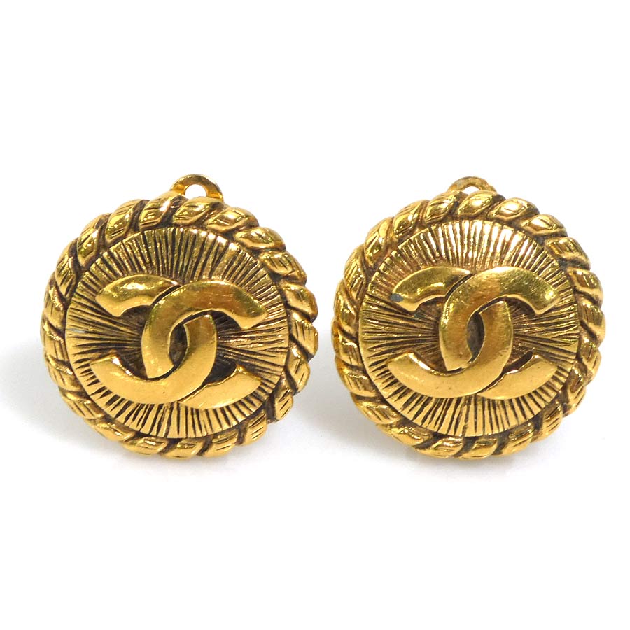 シャネル CHANEL イヤリング ココマーク メタル ゴールド レディース 送料無料【中古】 e61734i
