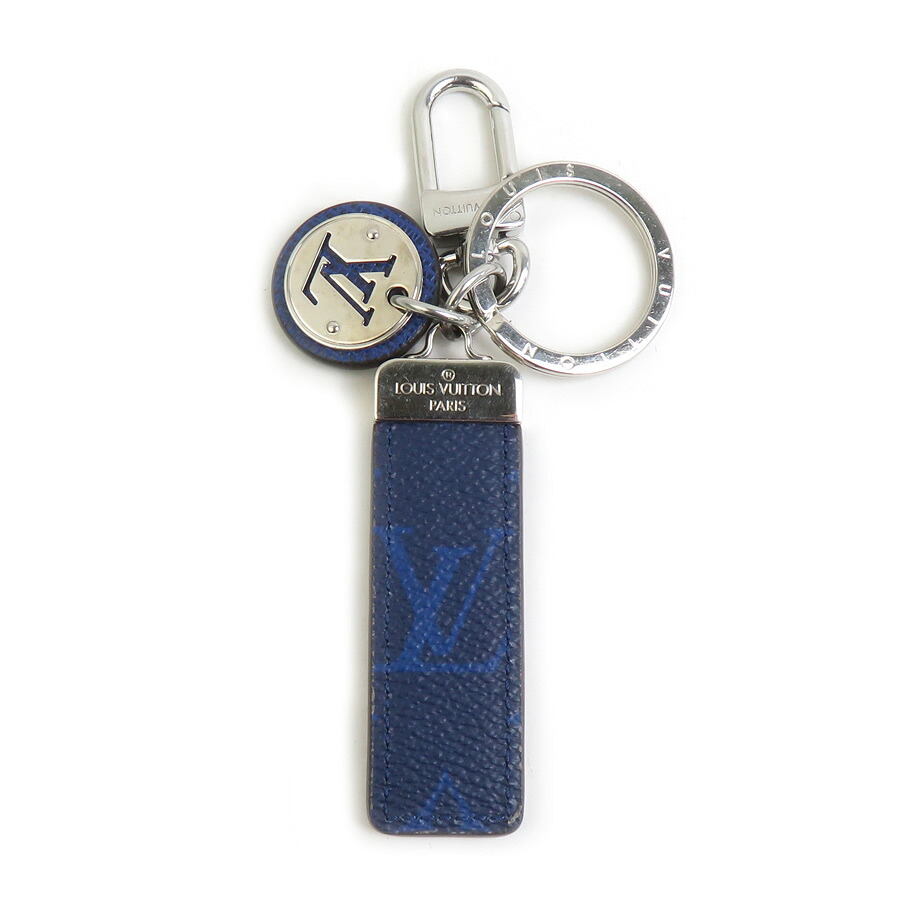 ルイ ヴィトン LOUIS VUITTON キーリング チャーム タイガラマ ポルトクレ ネオ LVクラブ タイガ/メタル コバルト メンズ M69324 送料無料【中古】 h32106a