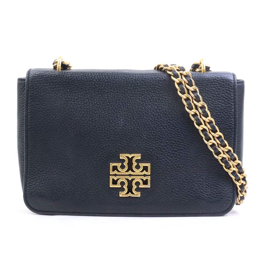 トリーバーチ Tory Burch ショルダーバッグ レザー ブラック レディース 送料無料【中古】 r11131a