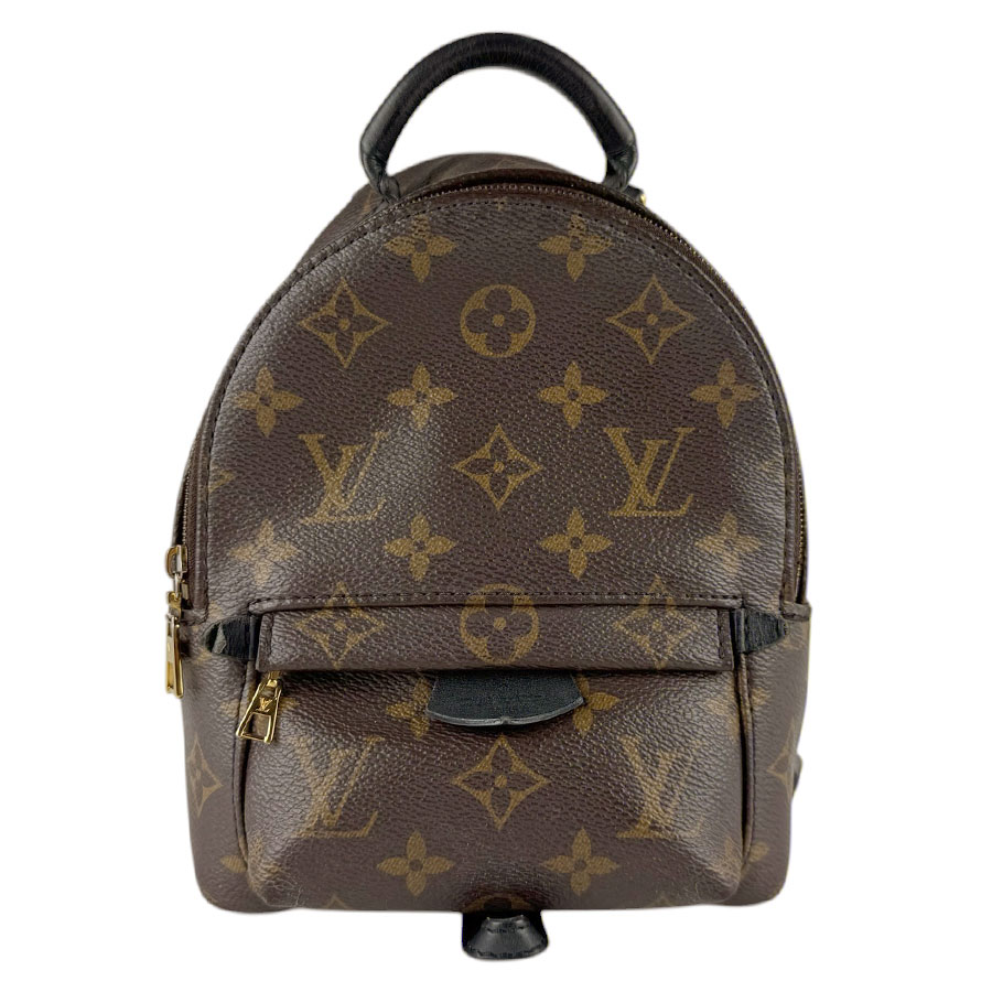 ルイ ヴィトン LOUIS VUITTON 背嚢 モノグラム パームスプリングスMINI モノグラム帆布 赤銅色 レディース M44873 貨物輸送無料【中古】 z9295