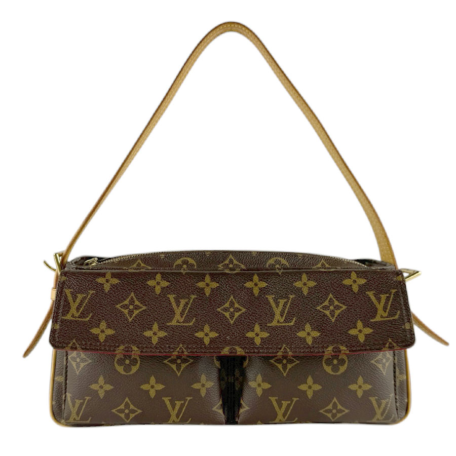 ルイ ヴィトン LOUIS VUITTON ショルダーバッグ モノグラム ヴィバシテMM モノグラムキャンバス ブラウン ゴールド レディース M51164 送料無料【中古】 z9330