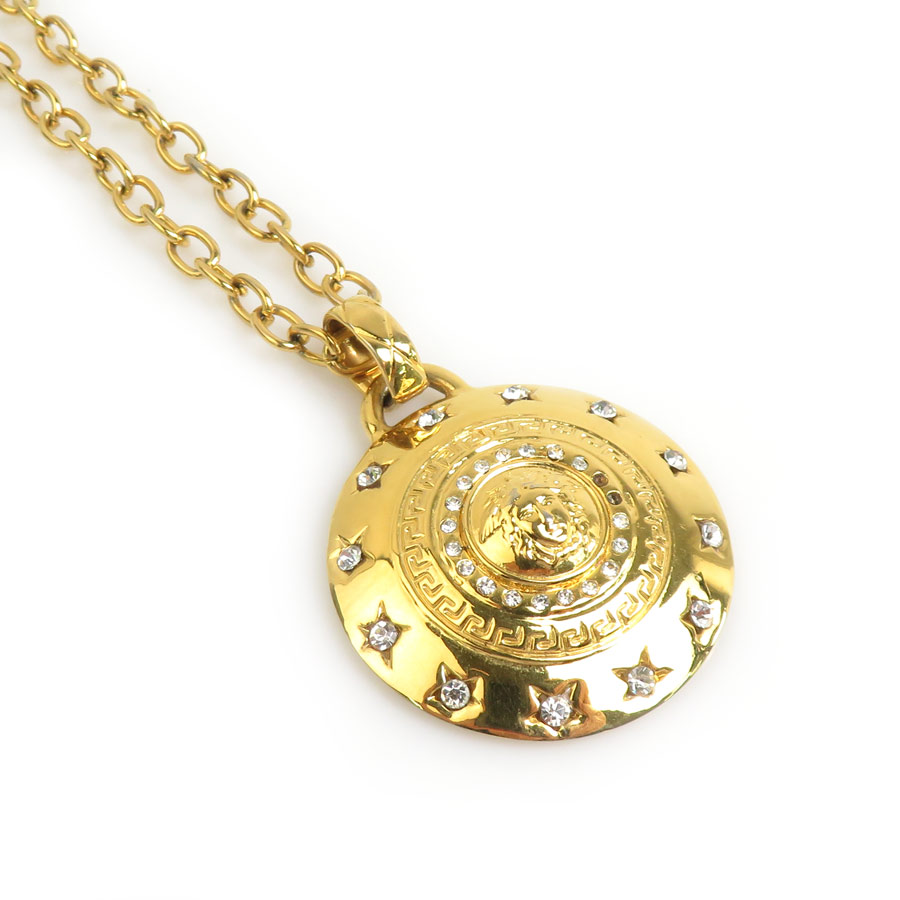 ジャンニ ヴェルサーチ Gianni Versace ネックレス メタル/ラインストーン ゴールド ユニセックス 送料無料【中古】 56707i｜ブランドバリュー