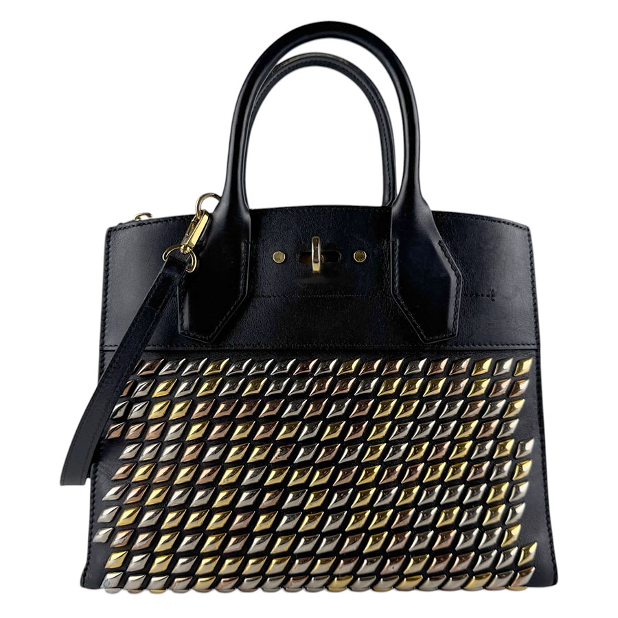 ルイ ヴィトン LOUIS VUITTON ショルダーバッグ ハンドバッグ シティ スティーマーPM レザー/メタル ブラック レディース M51021 送料無料【中古】 z9394
