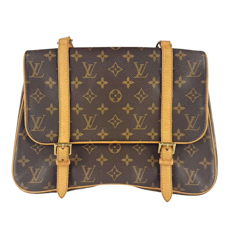 ルイ ヴィトン LOUIS VUITTON 背嚢 ショルダーバッグ モノグラム マレル サック 居住地 モノグラム帆布 赤銅色 レディース M51158 貨物輸送無料【中古】 z9581