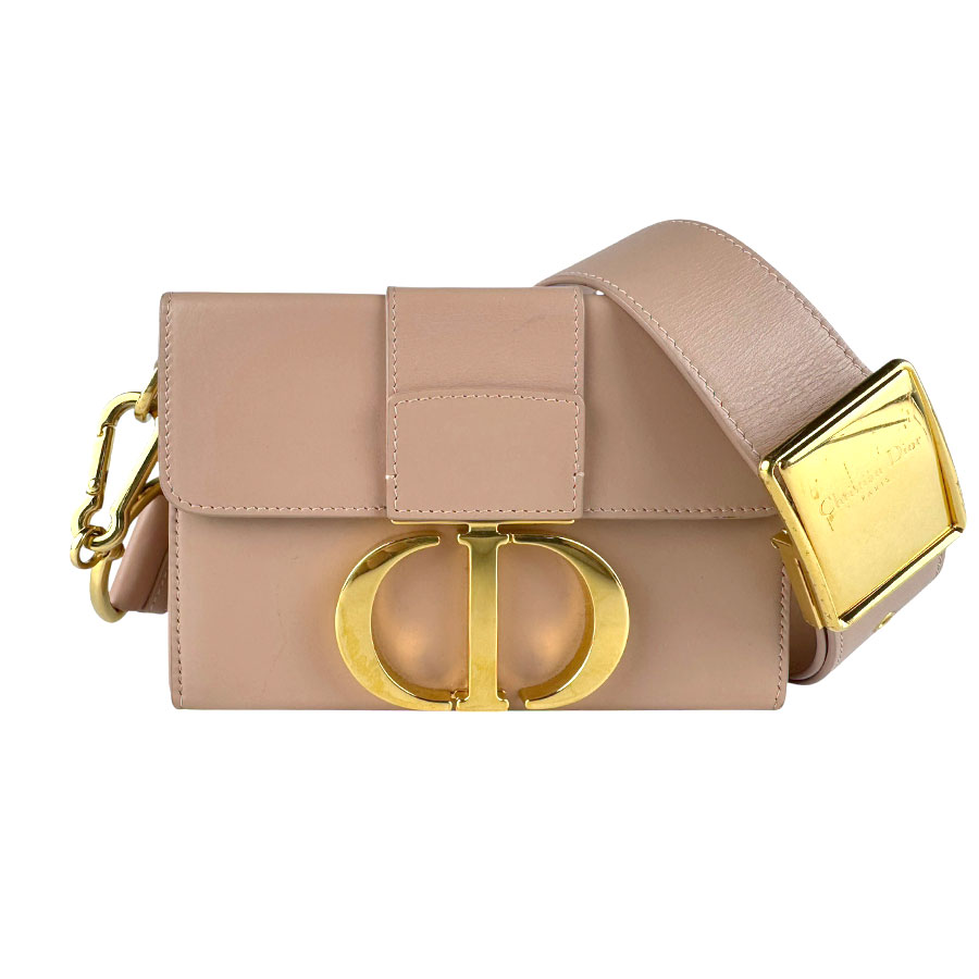 クリスチャンディオール Christian Dior ショルダーバッグ 30モンテーニュ レザー ピンクベージュ レディース 送料無料【中古】 z9782｜ブランドバリュー