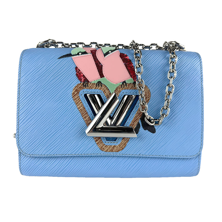 ルイ ヴィトン LOUIS VUITTON ショルダーバッグ エピ 捩じりMM エピレザー 青碧 しろがね色 レディース M41866 貨物輸送無料【中古】 z9741