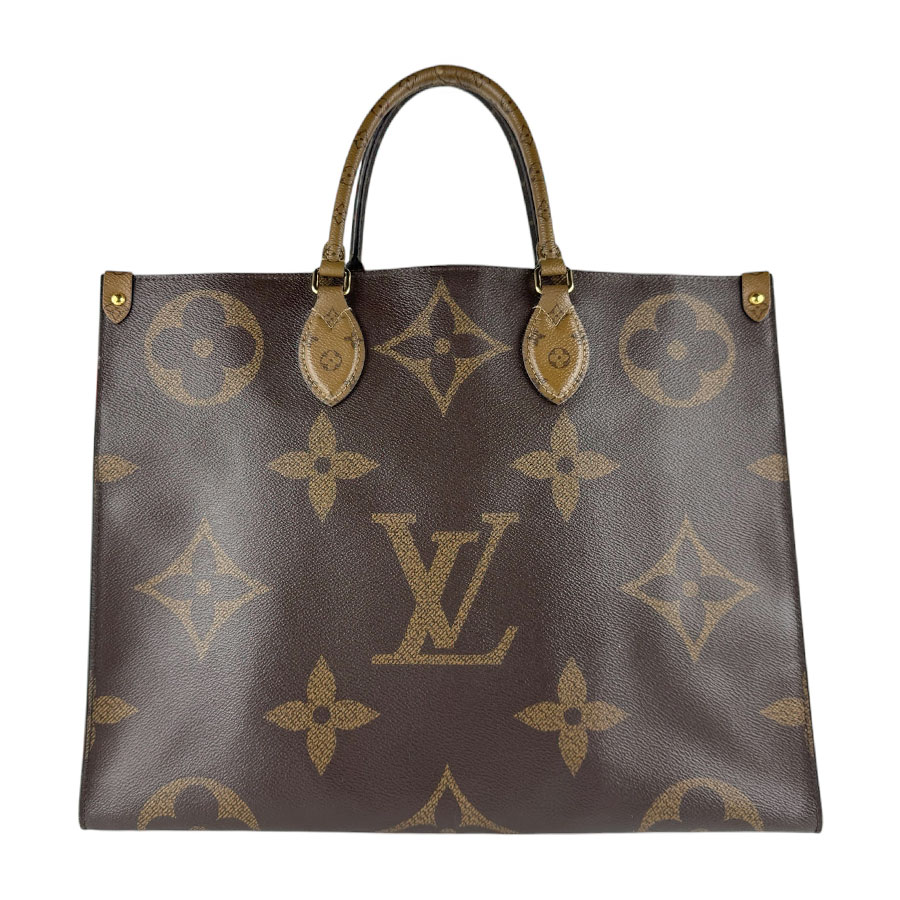 ルイ ヴィトン LOUIS VUITTON ハンドバック モノグラム 巨大な生物 オンザゴーGM/モノグラム 巨大な生物 赤銅色 ユニ一発やる M44576 貨物輸送無料【中古】 z9830