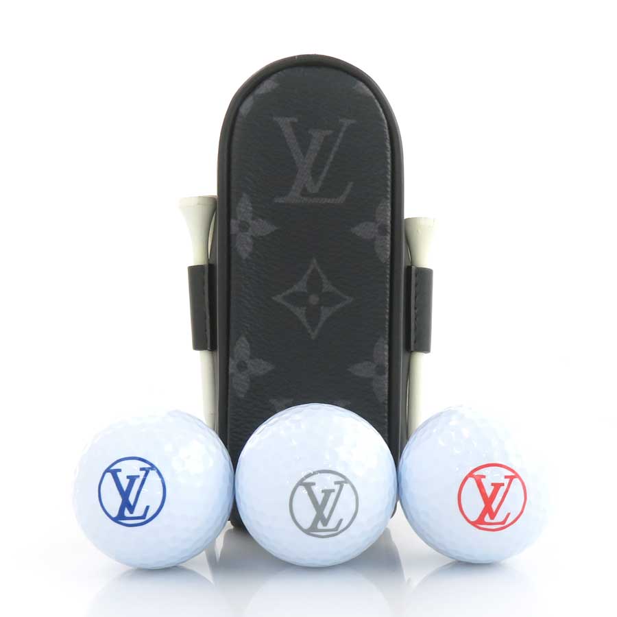 ルイ ヴィトン LOUIS VUITTON  ゴルフどんぶり鉢 ゴルフどんぶり鉢入れもの モノグラムエクリプス 仕掛ける ゴルフ アンドリュース PVC 黒いこと薄墨色/白いこと メンズ 貨物輸送無料【中古】 e61944i