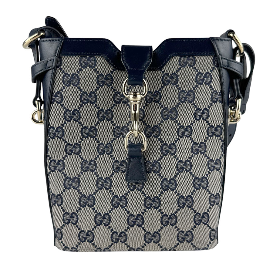 グッチ GUCCI ショルダーバッグ GG帆布/なめし革 米国海軍/赤いこと ゴールド レディース 782919 貨物輸送無料【中古】 z9902