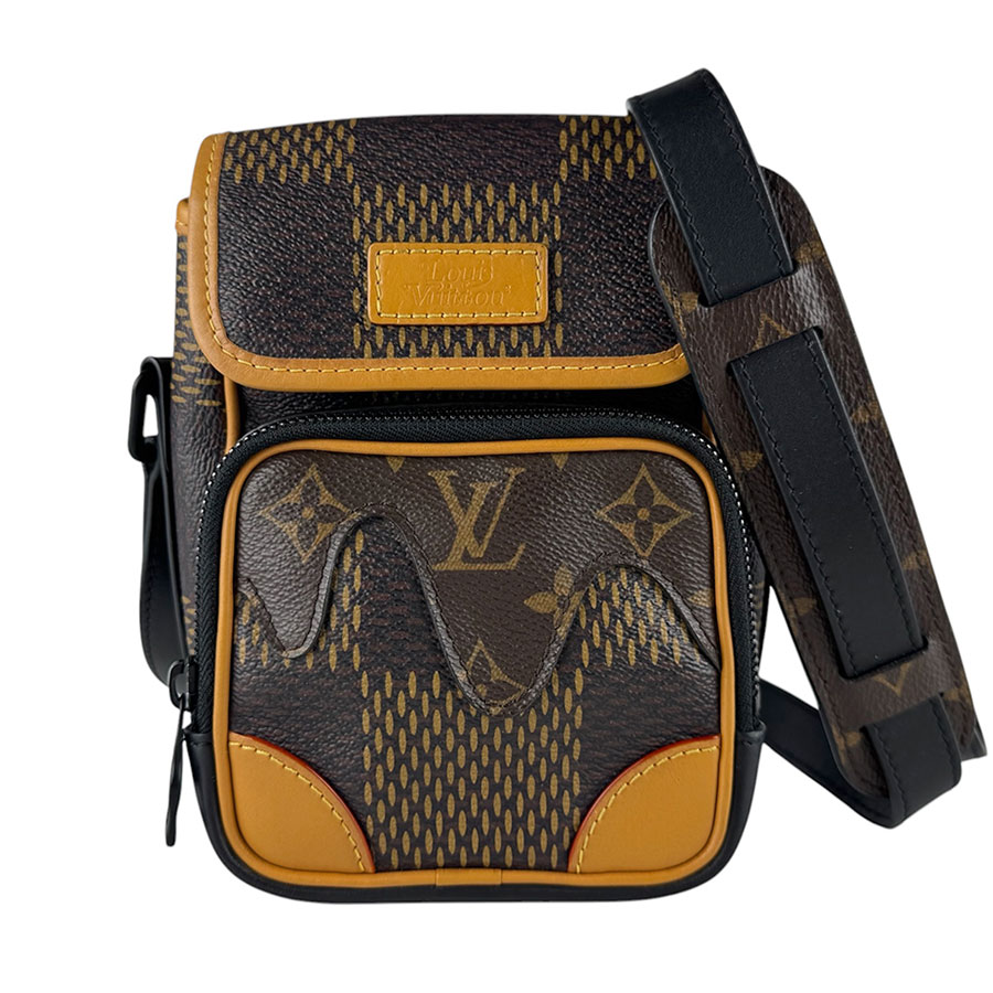 ルイ ヴィトン LOUIS VUITTON ショルダーバッグ ダミエ 巨大な生物 NIGO共同研究 アマゾン 伝達人/ダミエ 巨大な生物 赤銅色 ユニ一発やる N40357 貨物輸送無料【中古】 z9904