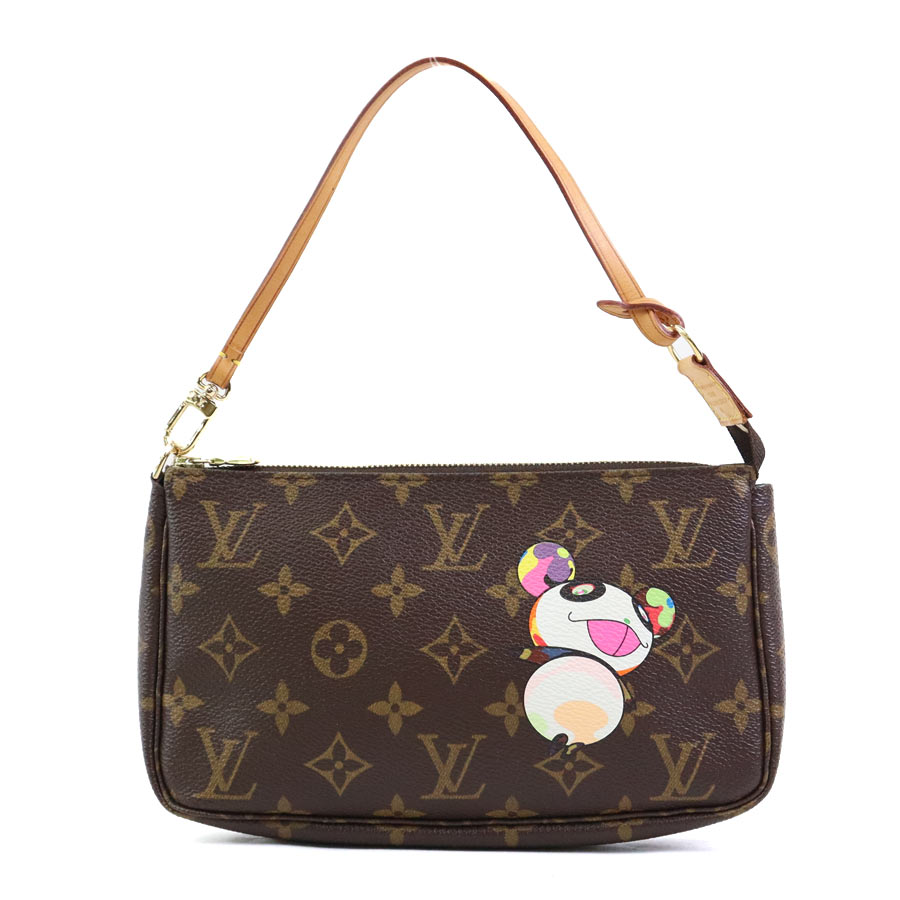 ルイ ヴィトン LOUIS VUITTON アクセサリーポーチ モノグラム パンダ ポシェット アクセソワール モノグラムキャンバス ブラウン レディース M51981 送料無料【中古】 r11258k｜ブランドバリュー