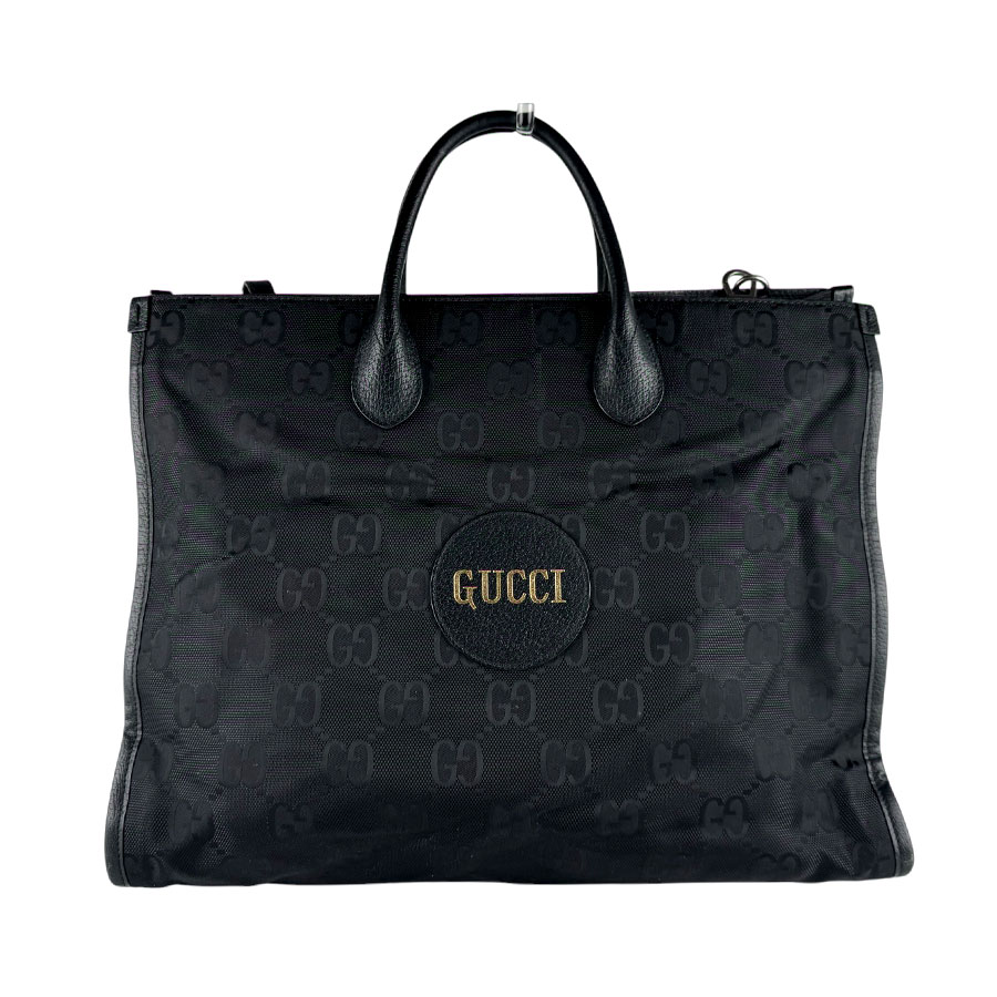 グッチ GUCCI ハンドバッグ ショルダーバッグ オフ ザ グリッド ナイロン/レザー ブラック メンズ 630353 送料無料【中古】 z10210｜ブランドバリュー