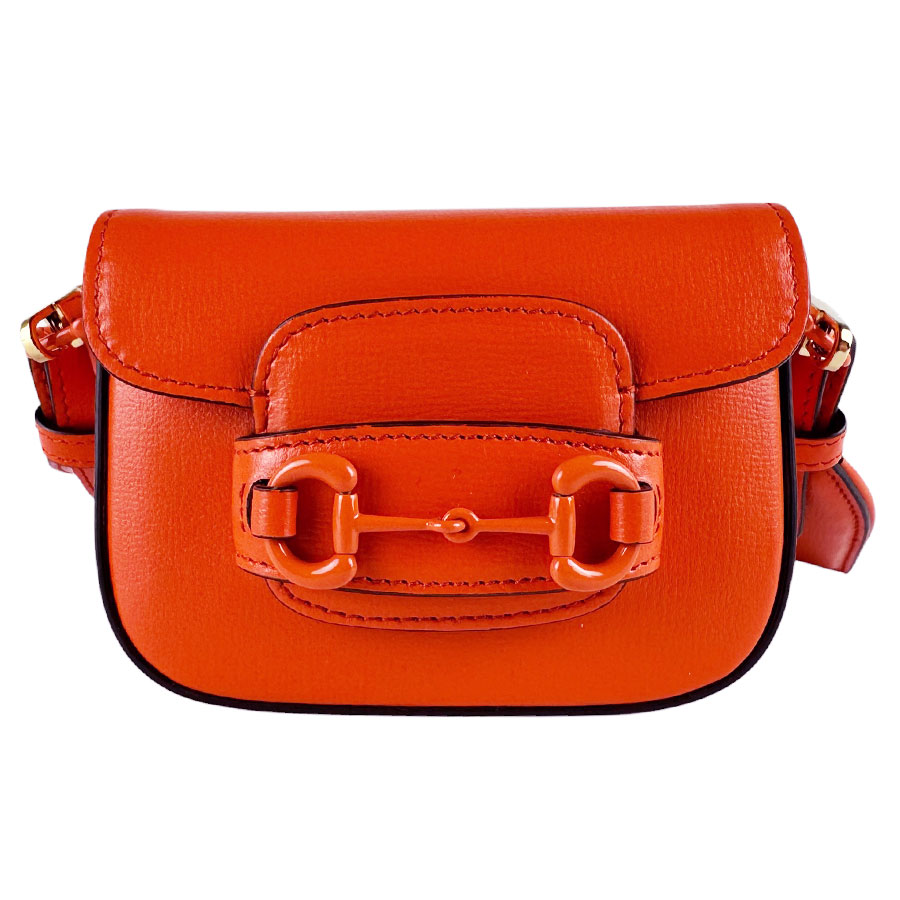 グッチ GUCCI ショルダーバッグ ホースビット1955 レザー オレンジ レディース 726863 送料無料【中古】 z10276|ブランドバリュー