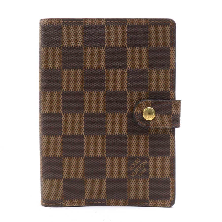 ルイ ヴィトン LOUIS VUITTON 手帳カバー ダミエ アジェンダPM ダミエキャンバス ブラウン ゴールド ユニセックス 送料無料【中古】 e62023i|ブランドバリュー