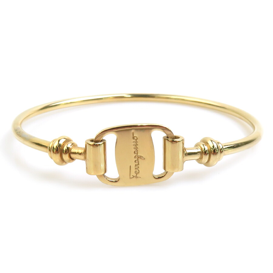 サルヴァトーレフェラガモ Salvatore Ferragamo ブレスレット バングル ヴァラ メタル ゴールド レディース 送料無料【中古】 h32346b｜ブランドバリュー 8,208円