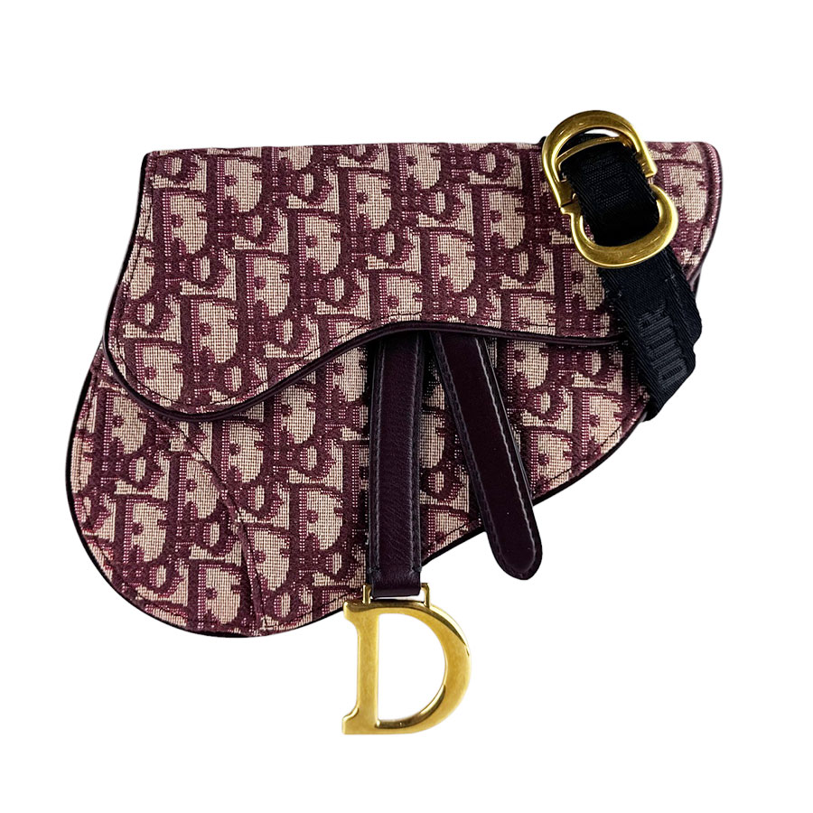 クリスチャンディオール Christian Dior ウエストバッグ ボディバッグ キャンバス ボルドー レディース 送料無料【中古】 z10497|ブランドバリュー