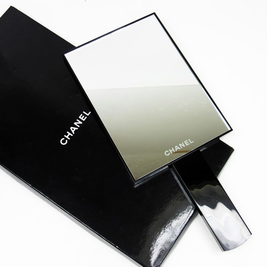 BrandValue: Chanel CHANEL hand mirror mirror black plastic recommended Lady&#39;s - t10278 | Rakuten ...